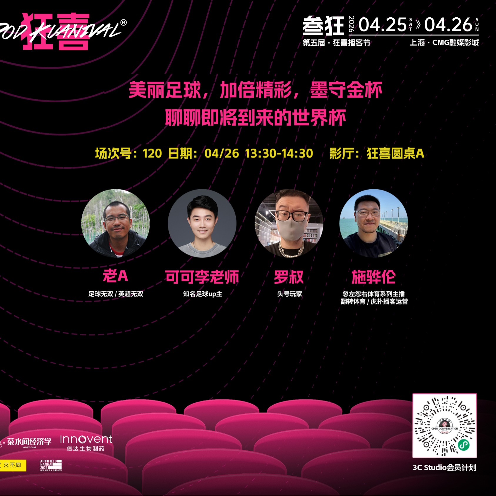Vol.252 【狂喜播客节】对话可可李，施骅伦和罗叔丨没版权，我们也能聊世界杯